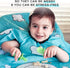 6-24 grabease Allover Waterproof Bib for Self-Feeding Infants and Toddlers, Machine Washable, Ages Months