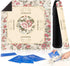 HWZ Mahjong Mat with 4 Professional Tile Mixers & Storage Bag, 31.5x31.5 Inch,