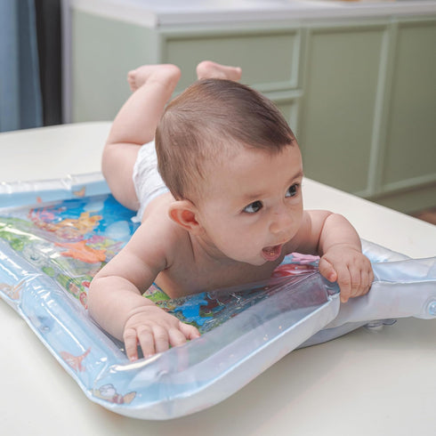 Tummy Tummy Mr. Pen- Inflatable Time Water Mat, Water Mat for Babies, Infant Water Mats, Baby Water Pad, Water Time Mat