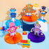 12 Pieces Robot Birthday Party Supplies: Honeycomb Centerpieces and Decorations for Kids Birthday Party