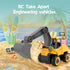 Take Apart Toy Excavator with Electric Screwdriver, Remote Control Construction Set for Indoor/Outdoor STEM Play