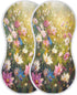 YETTASBIN Colorful Flower Muslin Baby Burp Cloth, Super Soft Absorbent Cotton Burp Rag Baby Bibs Feeding Cloth