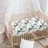 JEPFEIXIA 28"x52" Woodland Forest Animals Fitted Crib Sheet for Boys Girls Watercolor Pine Tree Baby Sheet for Standard