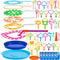 JOYIN Big Bubble Wands Set, 48 Pcs Giant Bubble Maker with Tray