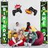 Blulu Game On Birthday Banner, Video Game Party Decorations, Happy Backdrop for Gamer Party Background