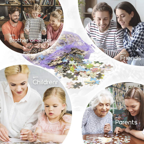 1000 Piece Puzzle for Adults - Unique Map Jigsaw Puzzles, 29.5X19.7 inch