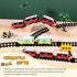 Liliful 12 Pcs Train Track Accessories with 24 Snap Buttons for Boys and Girls, Railroad Building Toy