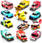 Tub Works Emergency Cars Light Up Bath Toys, 12 Pack | Water-Activated