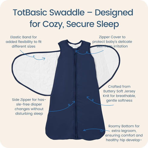 03 1.0 Newborns Swaddle Sleep Sack Months, TOG Baby Blanket for Newborns, Soft Sleeping Bag for Infants