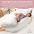 Cozy Zomee Comfort Pregnancy Pillow - J Shaped Maternity Pillow for Side Sleeping & Nursing Support for Neck,Head, Back