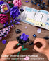TYCOLE Set 6-12 (806PCS) Flowers Bouquet Building - Purple Roses Botanical Collection Building Blocks for Adult Women