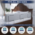 FigTime 51", 3-Bracket) Bed Bumper for Toddlers, Foam Bed Rail for Toddlers, Toddler Bed Rail Bumper, Soft Safety Bed