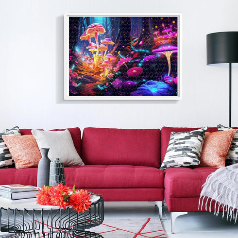 500 Pieces Jigsaw Puzzle for Adults - Mushrooms Puzzle for Family Activity, Home Decor Wall Art