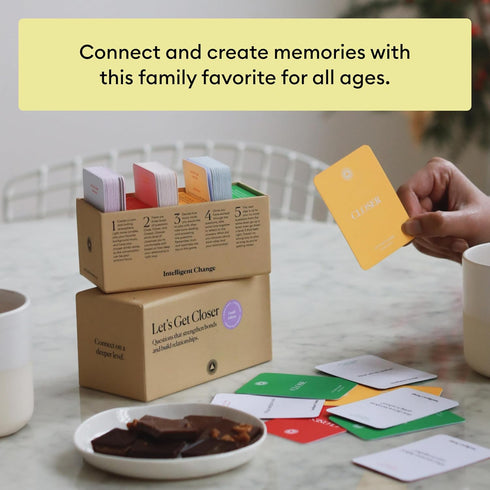 100 Intelligent Change Get Closer: Family Bonding Question Card Game, Conversation Starters with Fun Questions