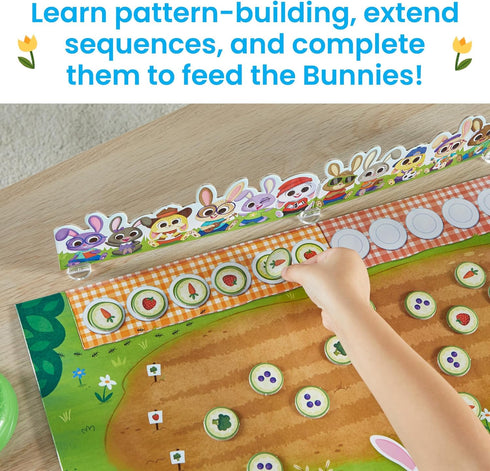 hand2mind Bunny Brunch Board Game - Cooperative Math Game for Kids, Educational Counting Game, Easter Toys