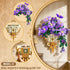 Set 2 1 12+ (1136PCS) CUBIMANA Flowers Botanicals Building with Vase - in Morning Glory Bonsai Building Blocks Plants