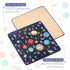 50x50 Baby Play Mat for Floor, GFU Non-Slip Playpen Mat, Thick One-Piece Crawling Mat Blue, Infants Playmat Foldable