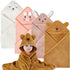 Baby Bath Towel with Hooded 4Pack Absorbent Soft Hooded Towel for Newborns