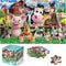 Jumbo Floor Puzzle for Kids,48 Pieces Farm Animals Puzzles for Toddlers 3-5,Large