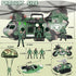 Set Playset, deAO Military Helicopter Toys Army Men Army Toys with Army Tank, Soldier Action Figures, Motorcycle