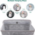 Accmor Hanging Baby Diaper Caddy Organizer, Diaper Stacker for Changing Table, Crib, Playard, Grey