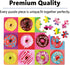 LELEMON Donut Puzzle for Kids Ages 4-8, 100 Piece Jigsaw Puzzles in Metal Box, Educational Fun for Girls and Boys