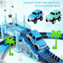 Track Car Toys, 269 PCS Racing Tracks Playset with 2 Cool Race Cars, Frozen World Race Road for Toddlers