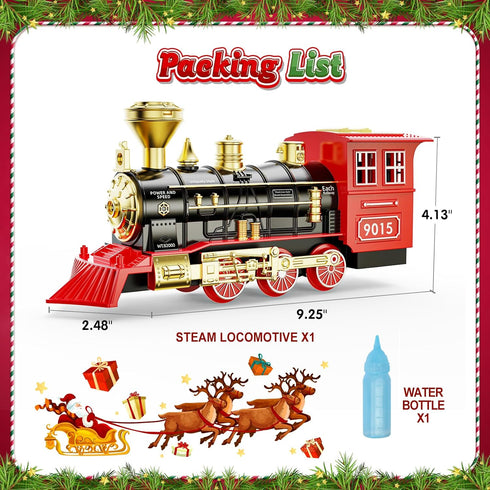 3 4 5 6 7+ Hot Bee Train Toys Train Steam Locomotive Engine Toy, Smoke, Lights & Sounds, for Year Old Kids