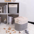 Decorative Cube Storage Bin, Tall Laundry Basket with Handles for Organizing Kids Cloth, Soft Woven Collapsible Yarn