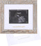 IHEIPYE Baby Love at First Sight Sonogram Keepsake Frame - Ultrasound Picture Frame for Pregnancy Announcement, Rustic