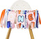 BASCT Light Blue Navy Brown Orange Pink 1st Birthday High Chair Banner -