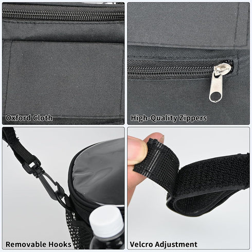Stroller Organizer with Insulated Cup Holders - Universal Stroller Caddy Bag Fits for Uppababy, Baby Jogger, Nuna