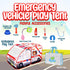 Ambulance Pop-up Play Tent for Kids with Sounds, Doctor Kit & Ball Pit, Easy Setup Indoor & Outdoor Emergency Vehicle