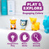 6 Pack Set Tub Works Woodland Animals Watertight Baby Bath Toys, | Sealed, No Hole Bath Toys Design Keeps Moisture Out