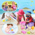 Set 3-10, 2 Pack Set Dreamon Collapsible Beach Toys for Kids Collapsible Sand Bucket with Beach Molds and Mesh Bag