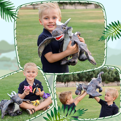 7 Set, 22 inch 4 2 MaoGoLan Pcs Dragon Plush Toy Large Dragon Stuffed Animal with Babies & Eggs in Mom's Belly