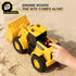 YySiRui 5PCS 5.5-6.3 Inch Set Bulldozer, Construction Toys - Toy Trucks Includes Dump Truck, Excavator, Sandbox