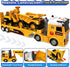 DWIRCTOYS 3 4 5 6 7 8 25" Toddler Boy Toys for Ages Years Old, Large Construction Carrier Truck Toy Excavator and Dump