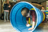 Pacific Play Tents Kids Find Me Multi Color 6 Foot Crawl Tunnel - Red, Yellow & Blue, 6'L x 19"T