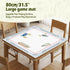 VIIJJUE 31.5 31.5 Coastal Beach Mahjong Mat x in, Blue and White Plaid Mahjong Mat for Table, Non-Slip Noise Reduction