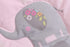 CribMATE 1 PC Nursery Crib Comforter Baby Girl Pink Elephant Crib Quilts/Covers Baby Girl Gift Idea (Elephant)