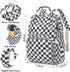 Dezcrab Backpack Backpacks Marble Checkered Baby Diaper Bag for Women, Large Capacity Waterproof Maternity Travel Nappy