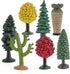 Realistic Plastic Trees Toys Plant Toy Set for Kids Sensory Bins Learning