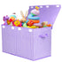 Large Toy Box Chest with Flip Lid, Toy Storage Organizers Bin Boxes with Sturdy Handles for Kids, Nursery, Playroom
