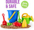 3-10 18pc 4 10 Click N' Play Beach Toys for Kids - Sand Toys Including Sand Buckets for Kids with Sifter, Watering Can