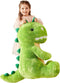 IKASA Large 23" Dinosaur Stuffed Animal Plush Toy, Giant Cute Jumbo Soft Toy for Kids