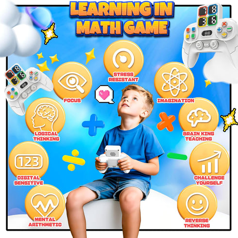 24, 5-7 8-12 SMILESSKIDDO Math Game Calculate Number of Portable Handheld Math Games for Kids Learning Addition