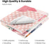 Novusopt Baby Blanket Custom Penguin Blanket for Kids Personalized Baby Blanket Pink Throw Blanket Floral Throw Blanket