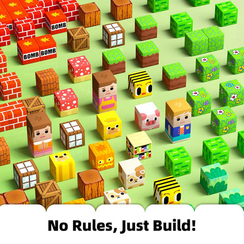 100PCS 3 4 5 6 7 8 9 10 11 12 idoot Magnetic Building Blocks for Kids, Magnetic Cube Game for Boys and Girls, STEM