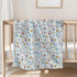 Selgkds 60x80inch Cute Geese Boho Flowers Baby Blankets for Girls Boys Infants Toddler Crib Stroller Blue Spring Ducks